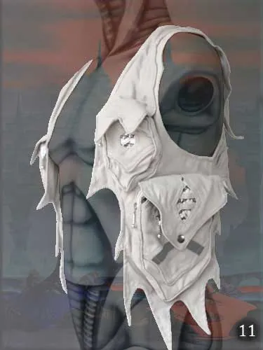 Lemurian Cyber Holster Vest - UV festival psy wear