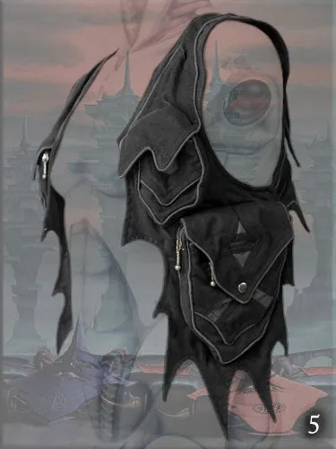 Lemurian Cyber Holster Vest - UV festival psy wear