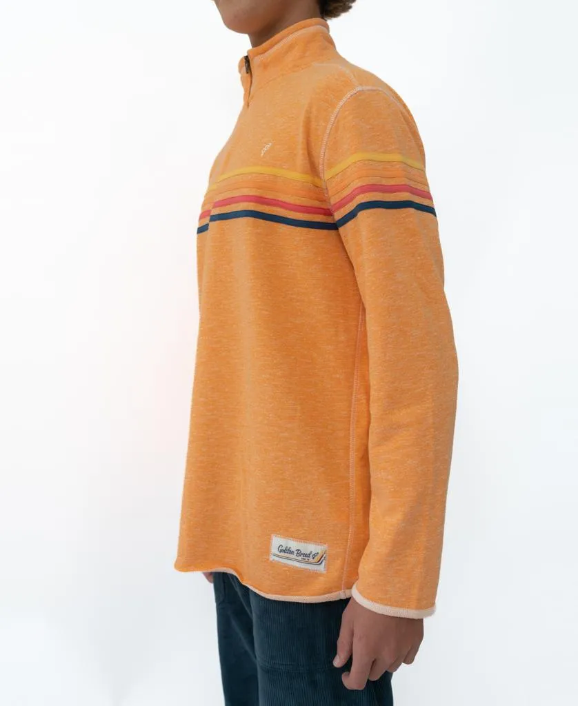 Long Island 1/4 Zip Rag Top | Orange Marle