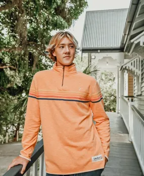 Long Island 1/4 Zip Rag Top | Orange Marle