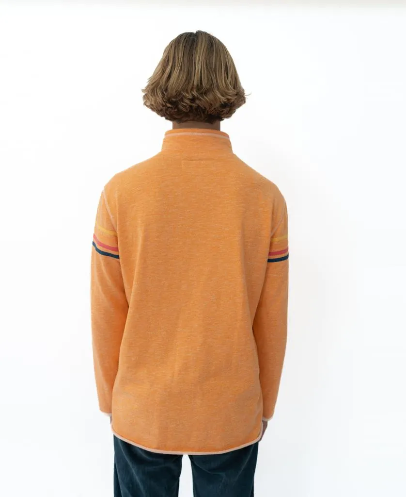 Long Island 1/4 Zip Rag Top | Orange Marle