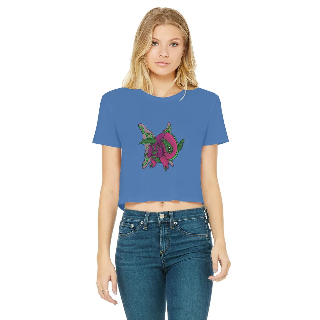 Maigetsu Classic Women's Cropped Raw Edge T-Shirt