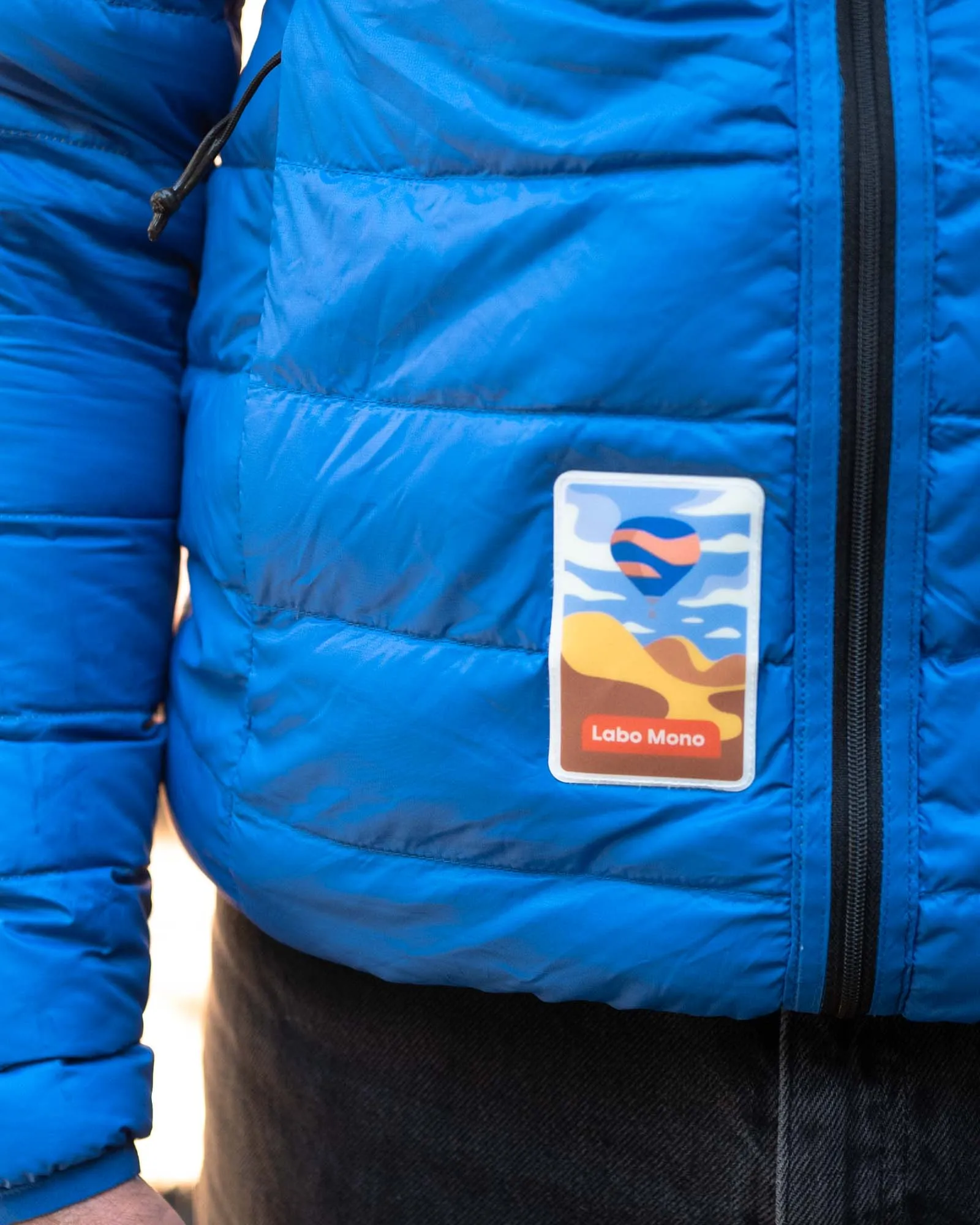 Men's Reversible Recycled Puffer Jacket, Yellow & Blue