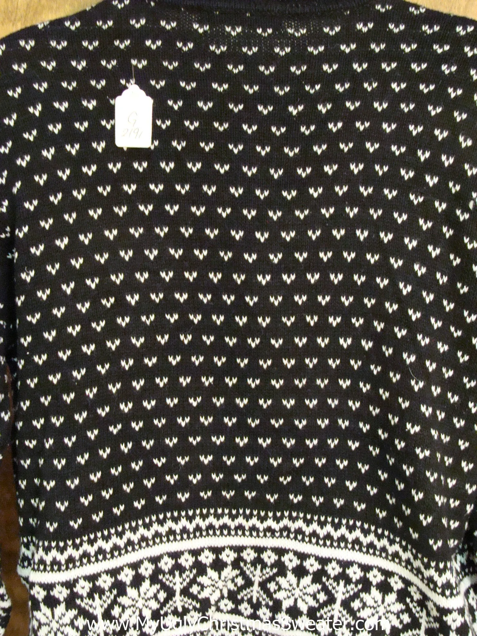 Nordic Snowmen 2sided Light Up Ugly Xmas Sweater