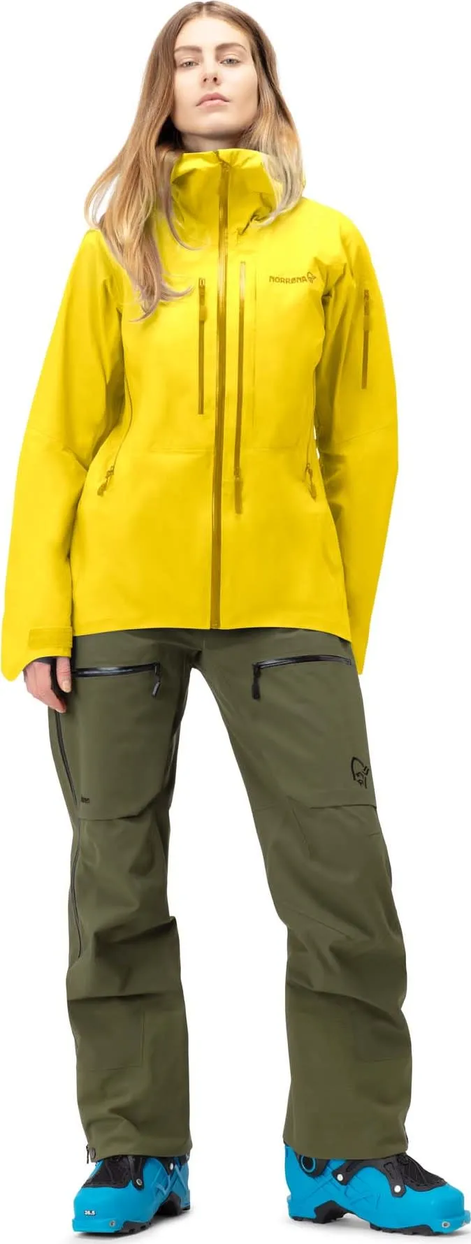 Norrøna Women&#x27;s Lofoten GORE-TEX Pro Jacket Blazing Yellow | Buy Norrøna Women&#x27;s Lofoten GORE-TEX Pro Jacket Blazing Yellow here | Outnorth