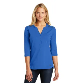 OGIO Women's Optic Blue Fuse Henley