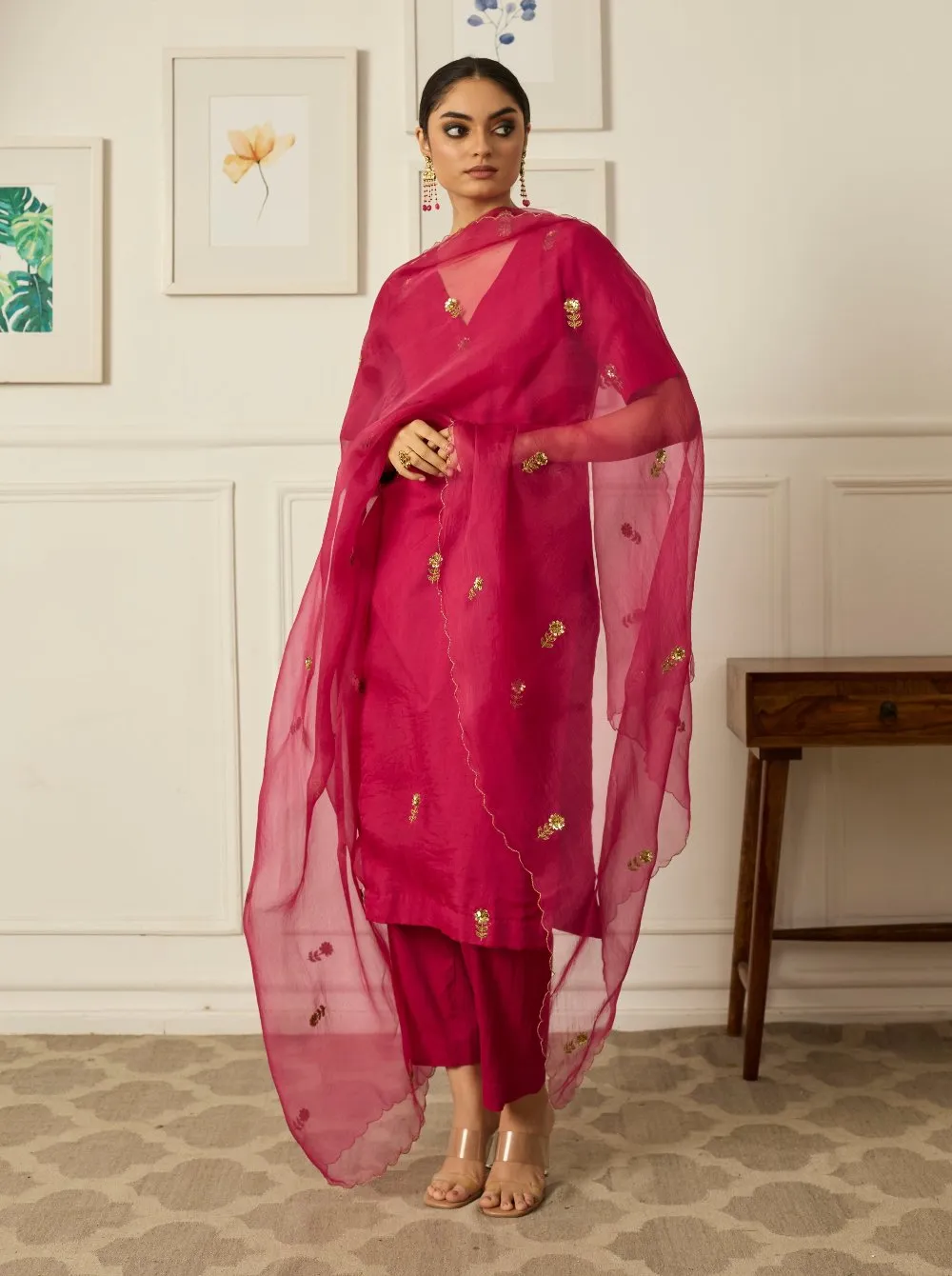 PINK IRIS Kurta Set