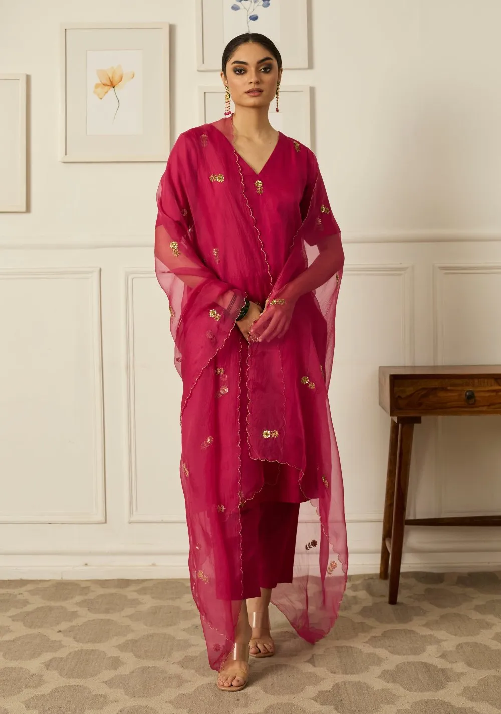 PINK IRIS Kurta Set