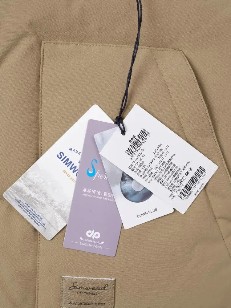 Reversible Sherpa Lined Sleeveless Casual Outwear Vest Jacket - White Duck Down