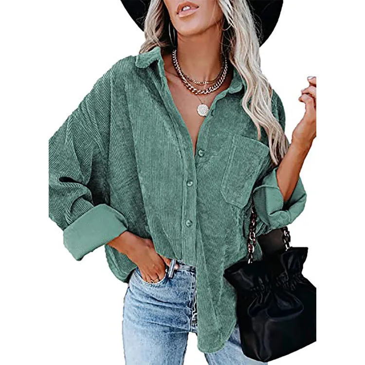 Solid Color Lapel Pit Casual shirt Jacket