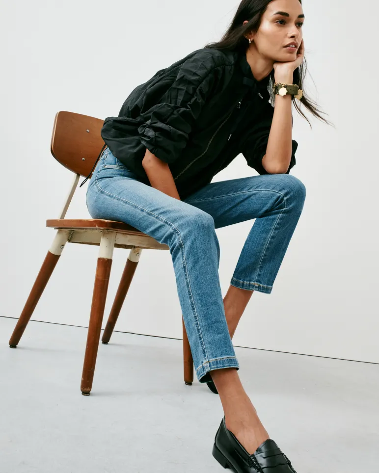 SPANXshape™ EveryWear Straight Leg Jeans, Vintage Indigo