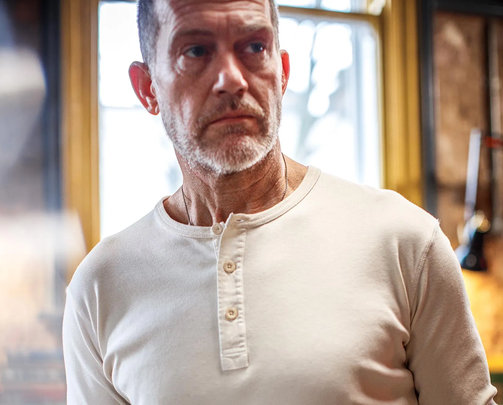 The New Elder Henley Shirt Raw