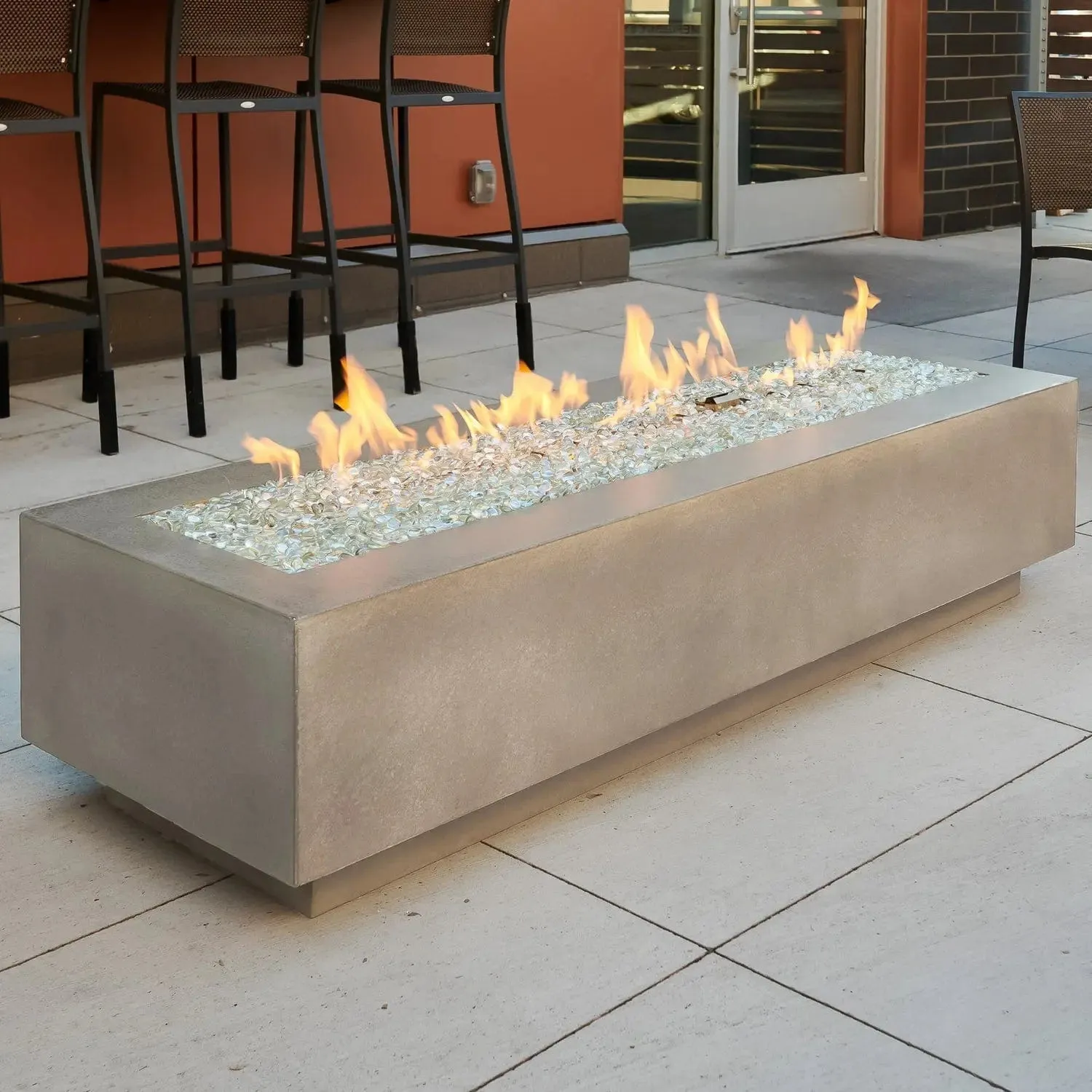 The Outdoor GreatRoom Company Cove 54-Inch Linear Gas Fire Pit Table