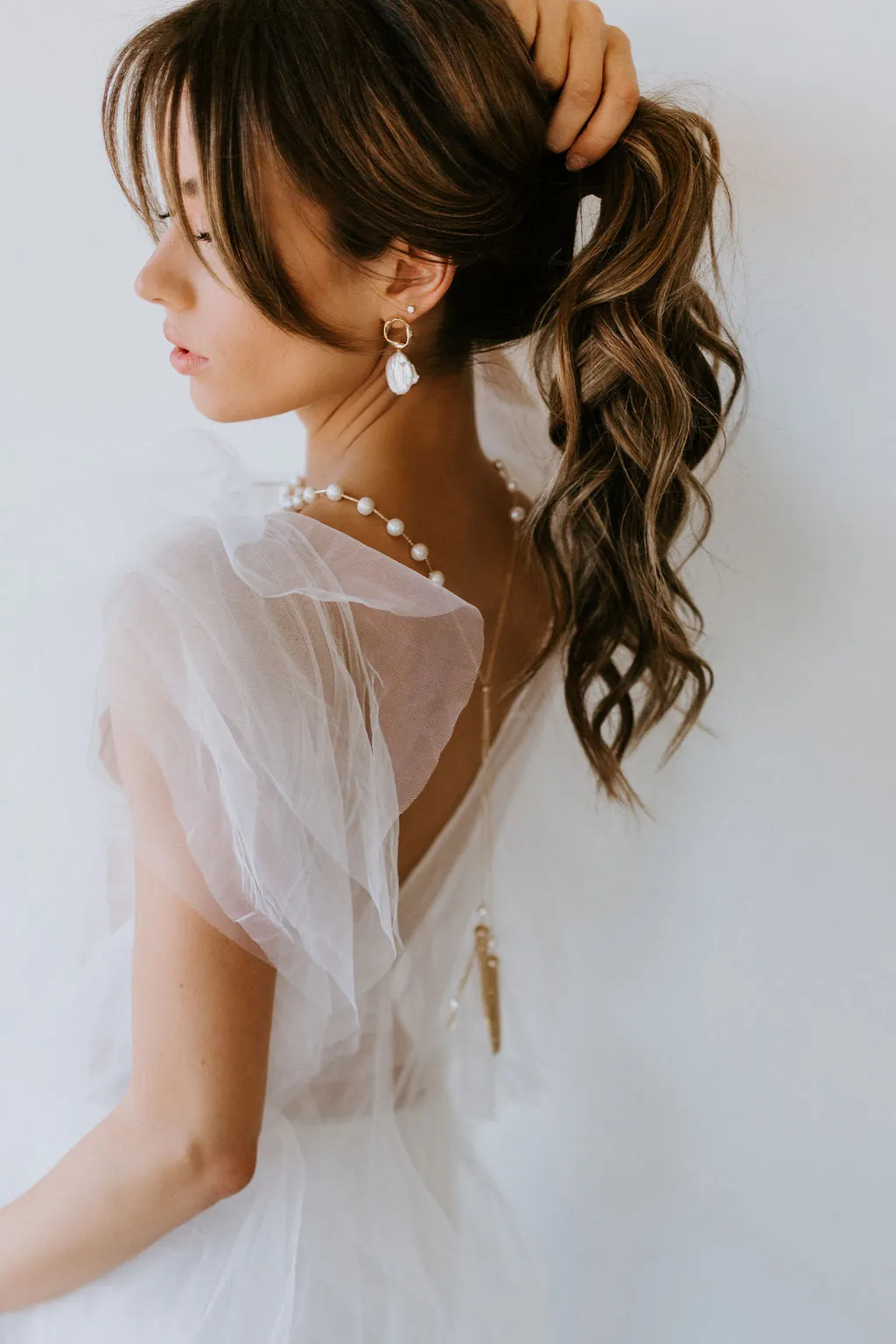 Timeless Pearl Lariat Necklace