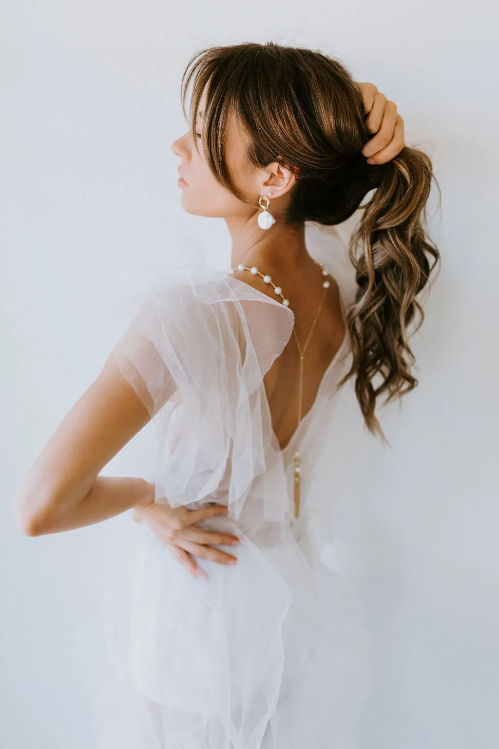 Timeless Pearl Lariat Necklace