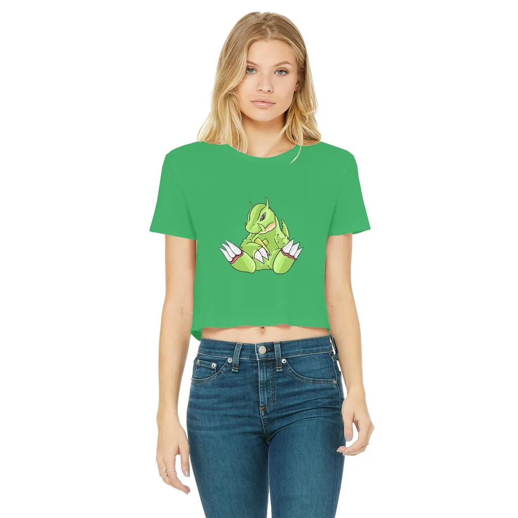 Toxcana Classic Women's Cropped Raw Edge T-Shirt