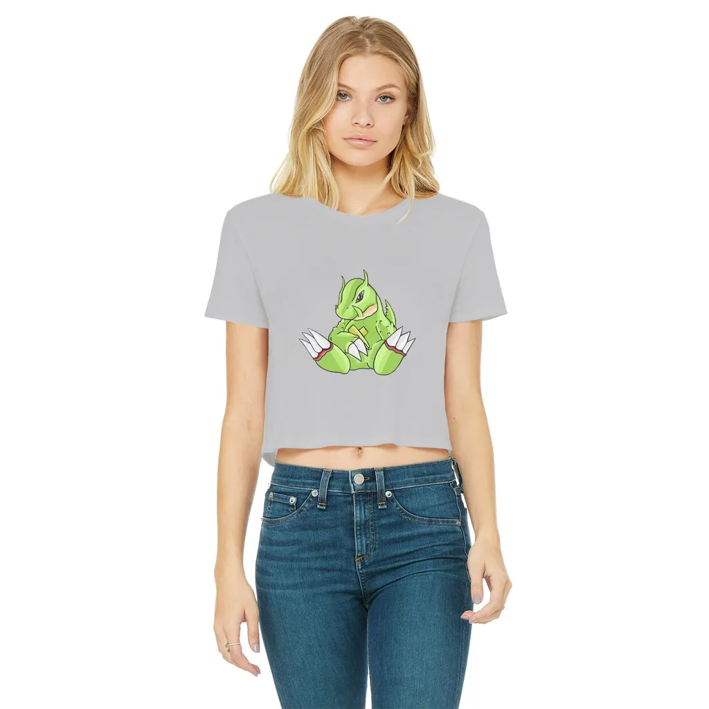 Toxcana Classic Women's Cropped Raw Edge T-Shirt
