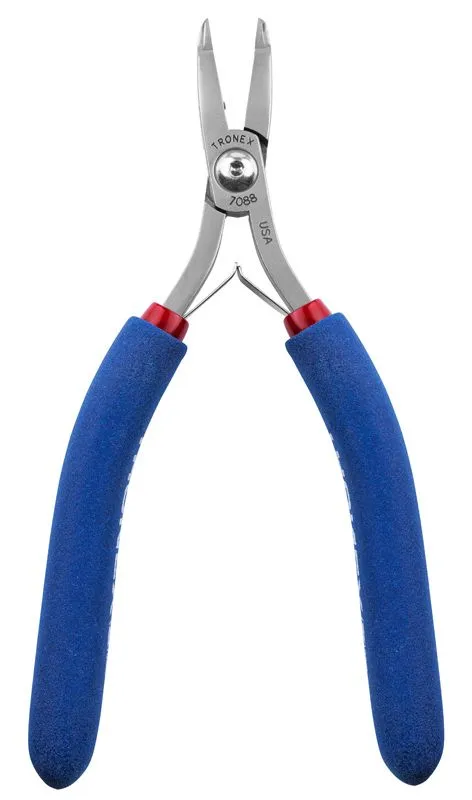Tronex 7088 Rugged Long Wide Head Razor-Flush Carbon Steel Tip Cutter with Long Ergonomic Handles, 6.1" OAL