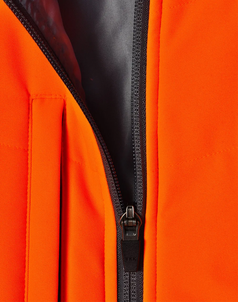 Unisex Hi Vis Modern Styling Hooded Puffer Jacket SW80