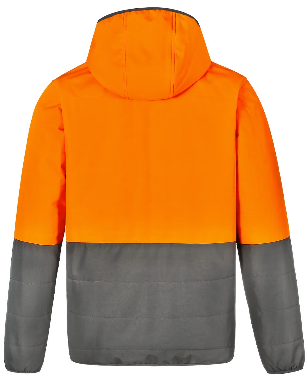 Unisex Hi Vis Modern Styling Hooded Puffer Jacket SW80
