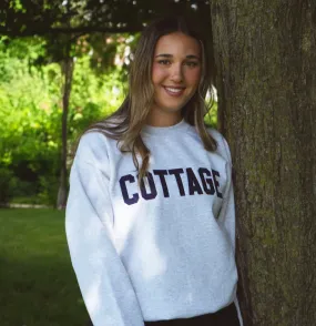 Varsity Crewneck - Grey/Navy