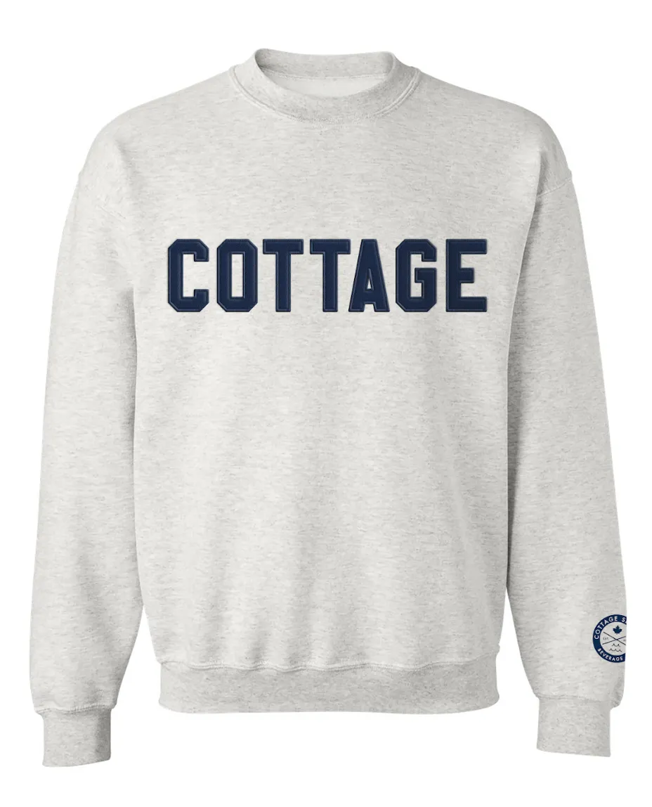 Varsity Crewneck - Grey/Navy