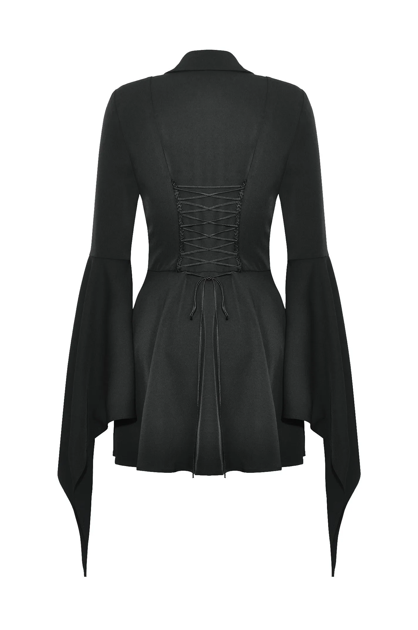 Witchy Bell-Sleeve Shirt Dress DW1018